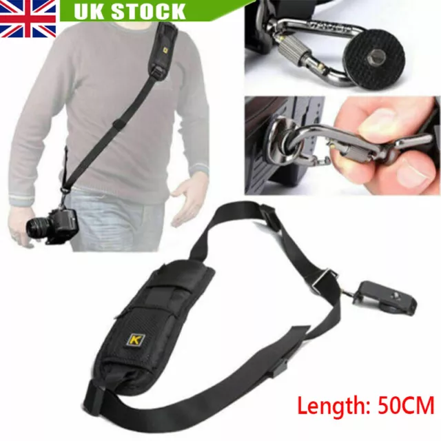 Quick Sling Camera Canon Sony Nikon Single Shoulder Belt Strap SLR DSLR Camera