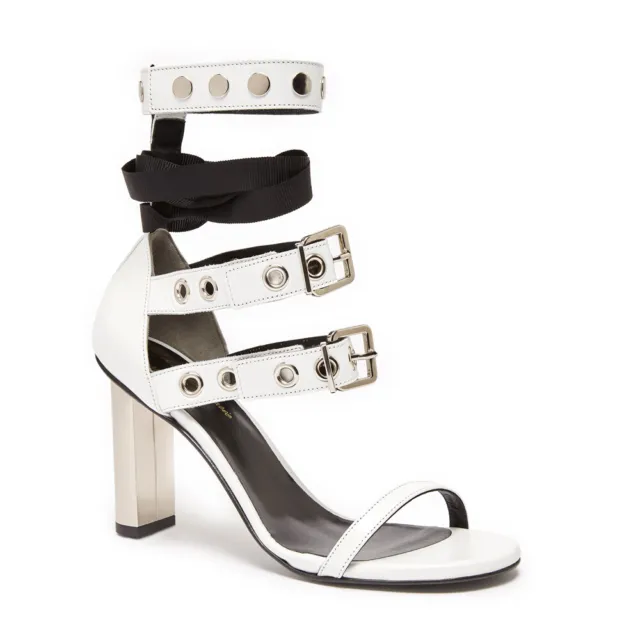 ROBERT CLERGERIE x SELF PORTRAIT White Leather LEYLA Sandals EUR-39.5 US-9