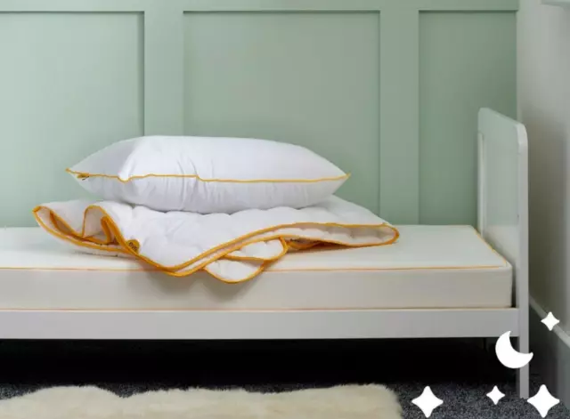 Juego de almohadas de edredón para cuna Little Eve 120 x 150 cm edredón y almohada antialérgica