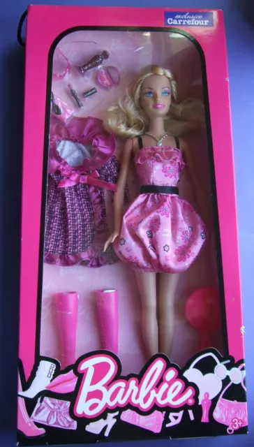 Poupée Barbie doll Mattel Exclusive Carrefour 2010 neuve en boite