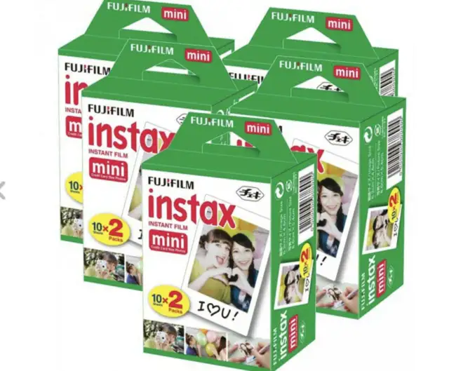 NEW,Instax Mini Film (5 Twin Packs, 100 Total Pictures),Free Shipping