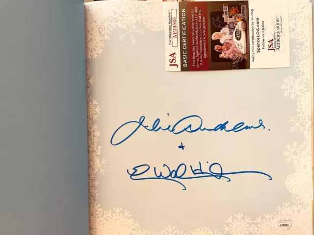 Julie Andrews signed auto Fairy Princess Sparkles in the Snow childrens book JSA