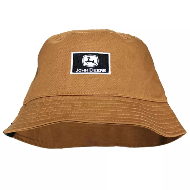 John Deere Brown Twill Bucket Hat