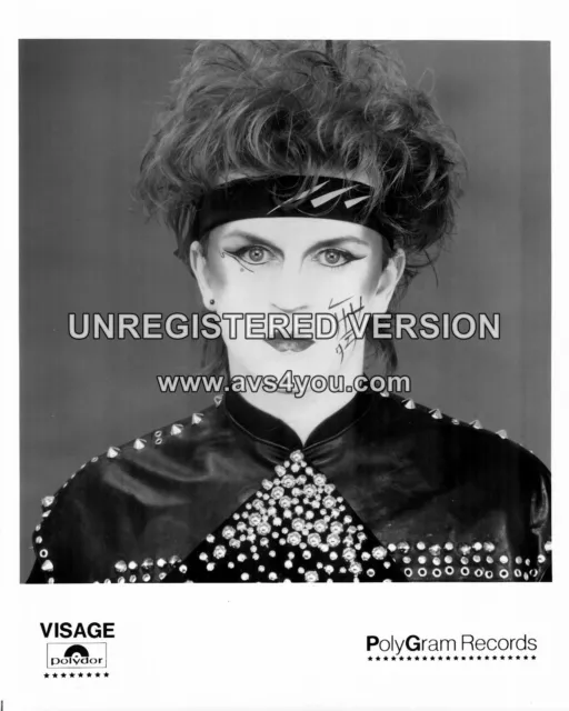 Steve Strange / Visage 10" x 8" Photograph no 4