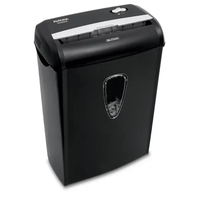 8-Sheet Cross-Cut Paper Shredder, Black