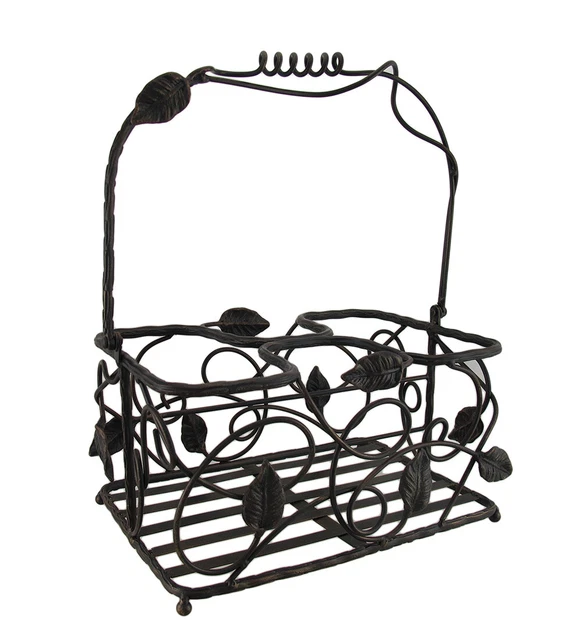 Caddy de mesa de metal Zeckos Biltmore Inspirations Arbor Vine