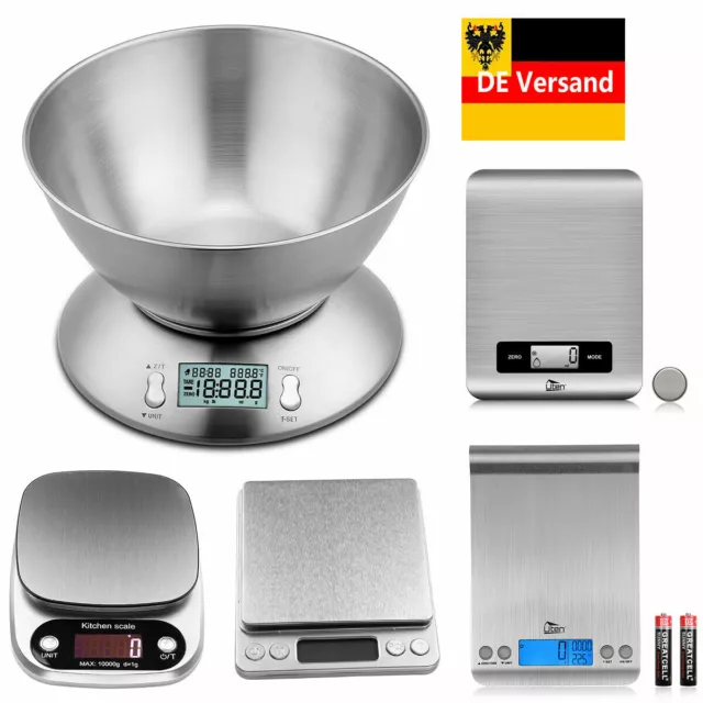 Digital Küchenwaage 3 5 10 KG/1g Haushaltswaage Feinwaage Kitchen Scale Batterie