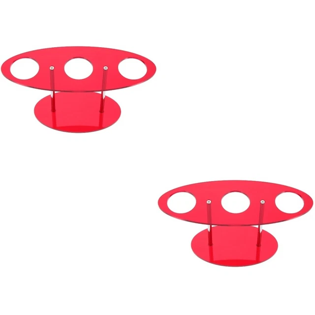 2x Hole Design Convenient Food Trays Cake Display Holder for Restaurant Display