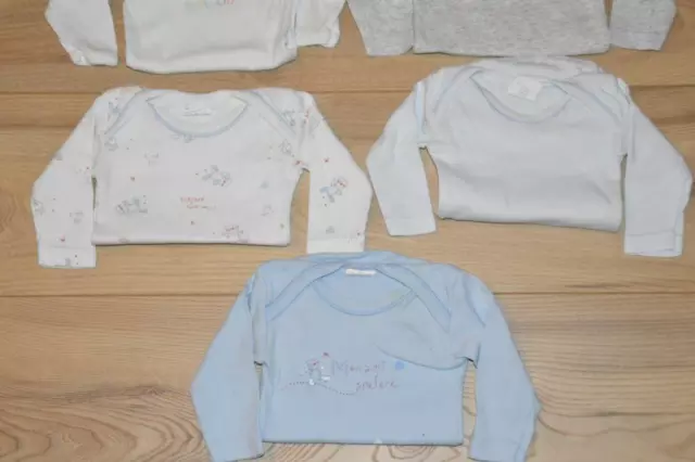 Lot 7 bodies manches longues PETIT BATEAU ENVOG ABSORBA 3 mois naissance 3