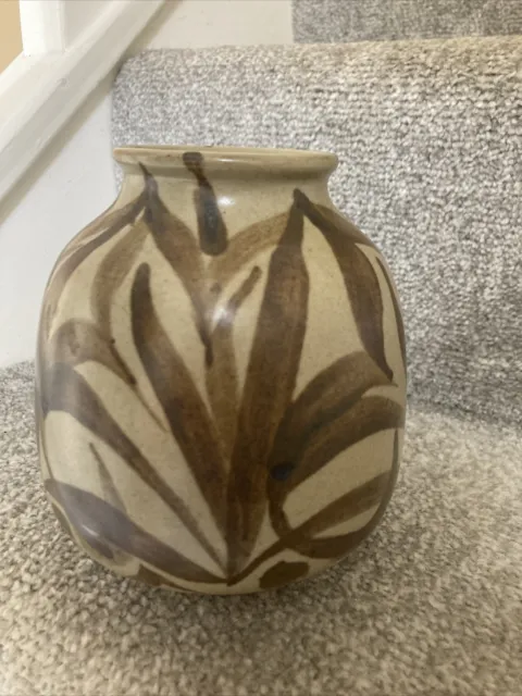 Agnete  |  Anita Hoy for Buller's studio pottery tall vase, mid century modern