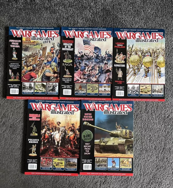 Wargames Illustrated Magazine Issues 5 riviste WI316-WI320