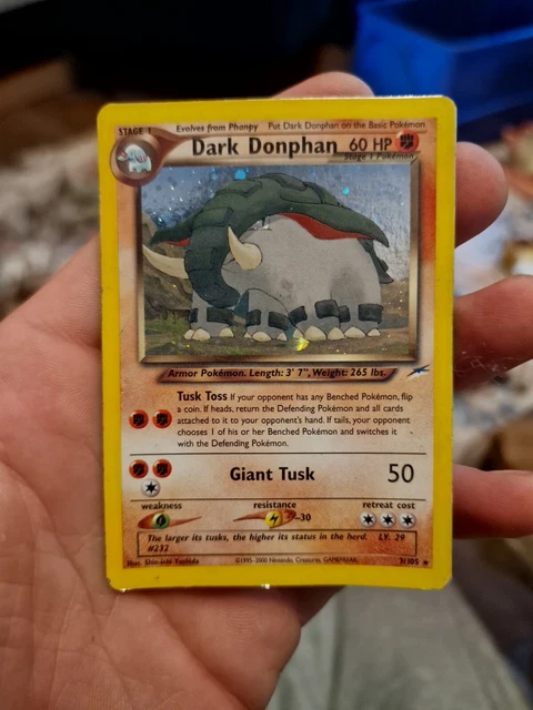 Dark Donphan 3/105 Neo Destiny Holo Pokemon Card Played