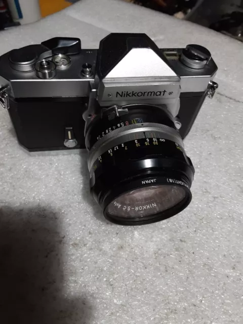 Nikon 35mm SLR NIKKORMAT FT N Camera with Nikkor - S.C  f1.4  50 mm lens