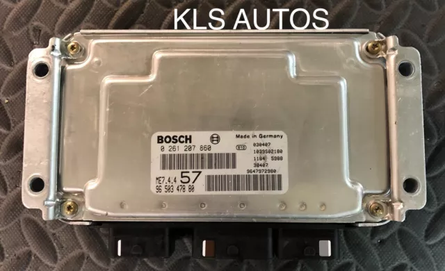 Calculateur Citroen C3 1l6 16V ME7.4.4 Bosch 0261207860 9650347880 Decoder