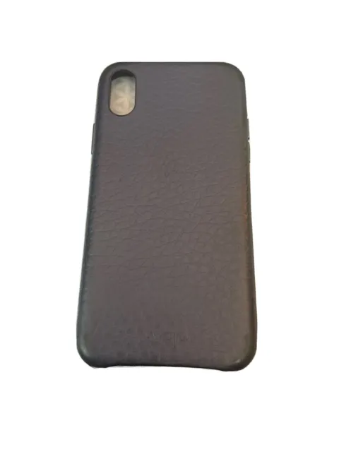 Vaja iPhone X Bridge Leather Crown Blue Slim Case 2