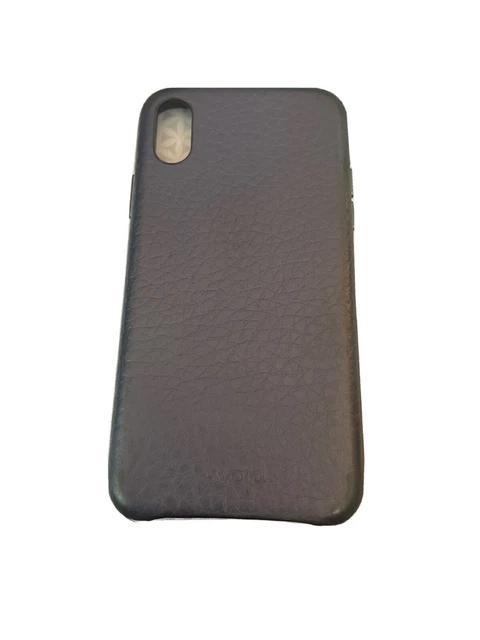 Vaja iPhone X Bridge Leather Crown Blue Slim Case 2