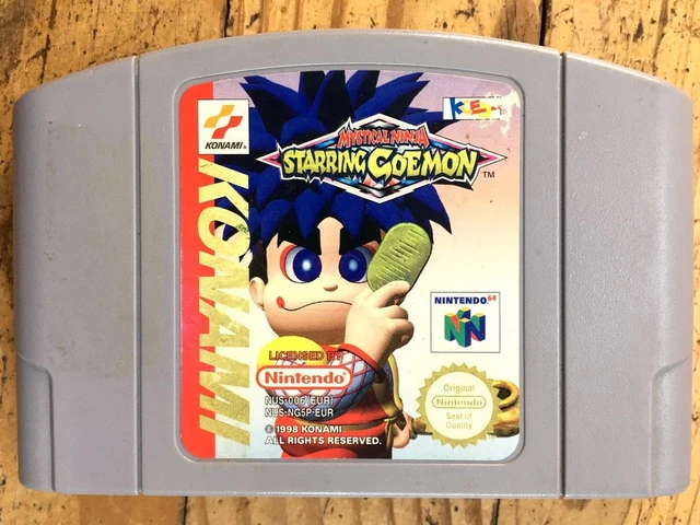 Cartouche Mystical Ninja Starring Goemon 100% Originale Nintendo 64 N64 Pal Euro