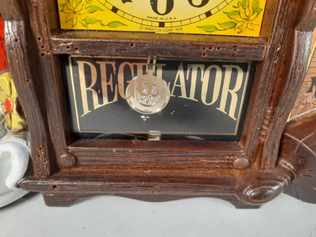 VINTAGE SPARTUS CORP Rolled Oats Regulator Clock 1978 $29.00 - PicClick