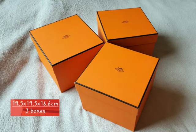 Authentic Hermes empty accessory boxes, various size.