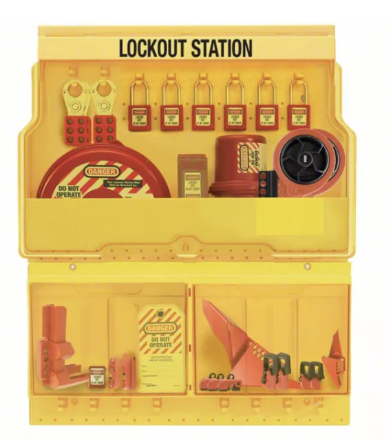 Master Lock Delux Lockout Station, 30 Components S1900Ve410Pre