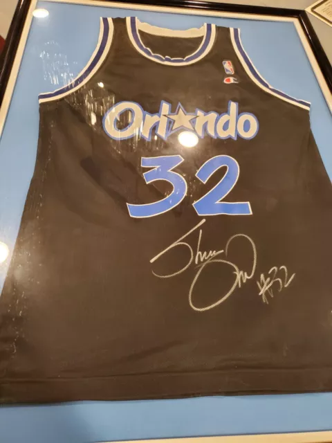 Shaquille O'Neal Autographed Orlando Magic Jersey w/COA (frame not included)