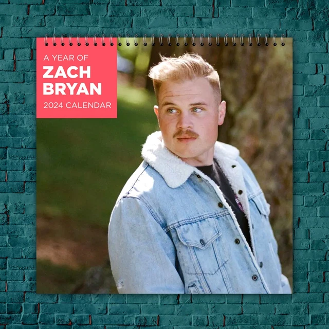 ZACH BRYAN CALENDAR 2024 Celebrity Calendar Zach Bryan 2024 Wall