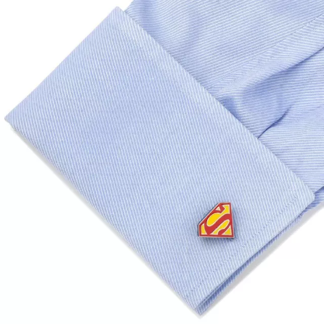 Superman Shield Cufflinks - Perfect for Weddings, Groomsmen Gift 3