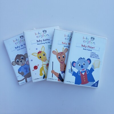 DISNEY BABY EINSTEIN Children's Learning Educational DVD Lot of 4! $19. ...