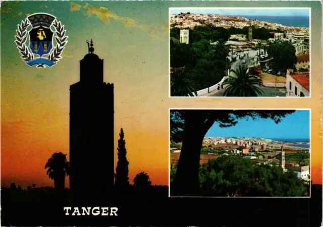 CPM AK MAROC Souvenir de TANGER et Armoiries de la Ville (342770)