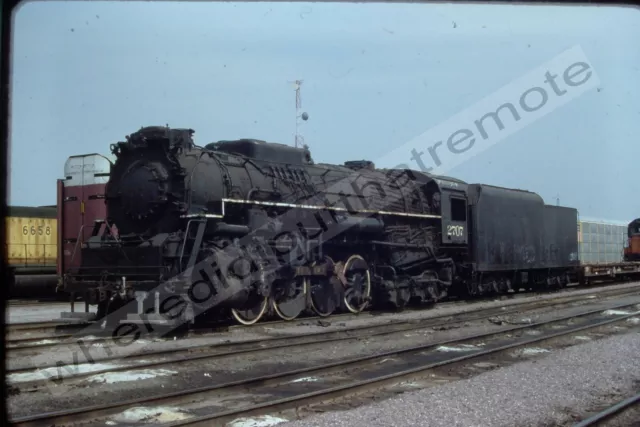 Orig. Slide Chesapeake and Ohio 2707 C&O 2-8-4 Proviso 5-1993 Melrose Park ILL