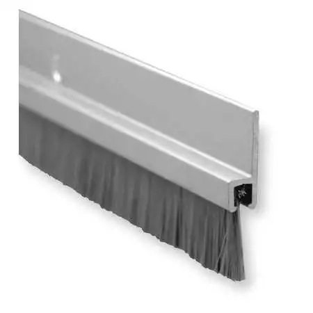 Pemko 18061Cnb36 Anodized Aluminum Door Sweep With 5/8" Brush Insert, 3 Ft.