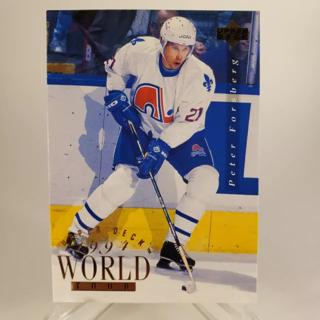 Custom Quebec Nordiques Peter Forsberg The Shelved Wolf 1995-96 Hockey Jersey