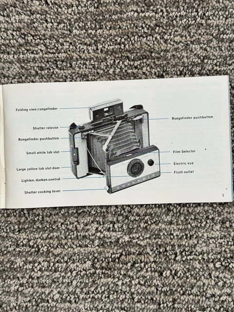 POLAROID LAND CAMERA Manual Automatic 103 Guide Instructions SHIPS