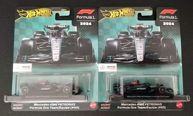 Hot Wheels Premium Formule 1 Mercedes AMG Petronas Team #63 - 1:64 - Diecast - Neuf