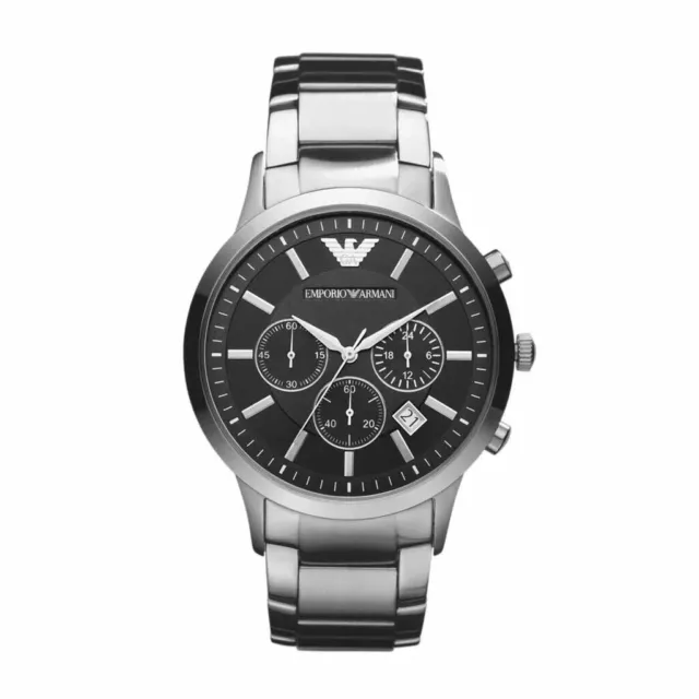 EMPORIO ARMANI Montre bracelet AR2434 - Homme - Quartz - Analogique - Acier