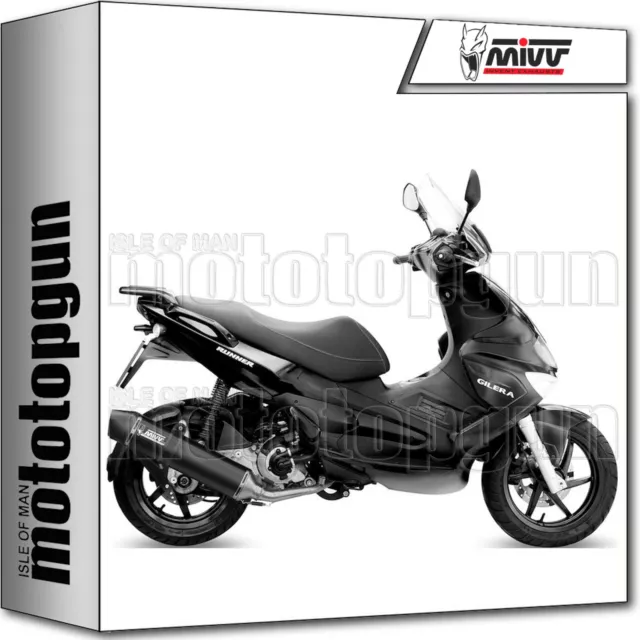 MIVV G.005.LBSC scarico completo hom stronger nero gilera runner 200 2010 10