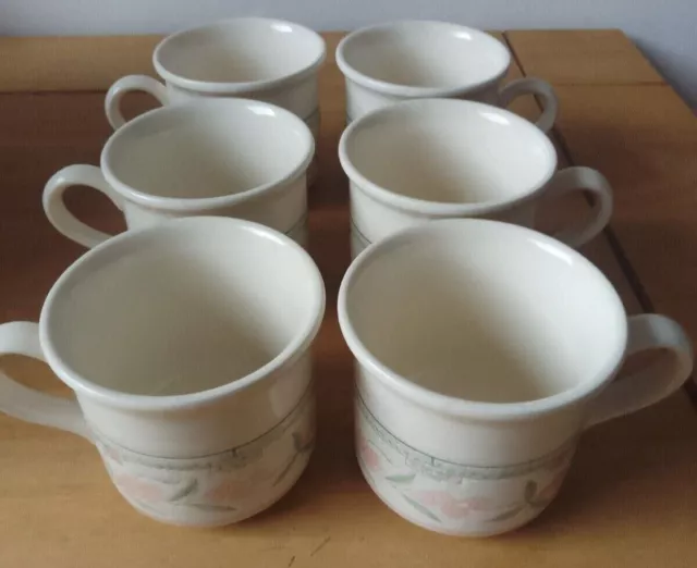 Vintage Bilton Coloroll England Mugs x 6