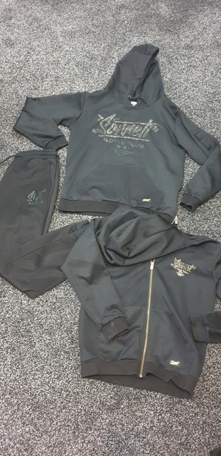 Black and sales gold sonneti tracksuit