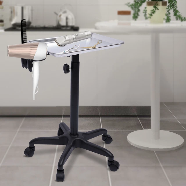 Salon SPA Rolling Tray Beauty Equipment Hair Stylist Storage Mobile Trolley Cart
