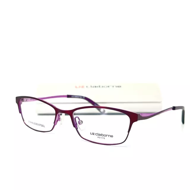 Liz Clairborne Eyeglasses L461 0T7 Plum Purple Full Rim Frame 48[]16 130 mm