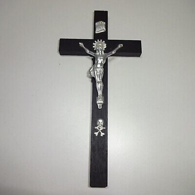 Crucifijo Cruz de Madera Y Metal Aprox. 14CM