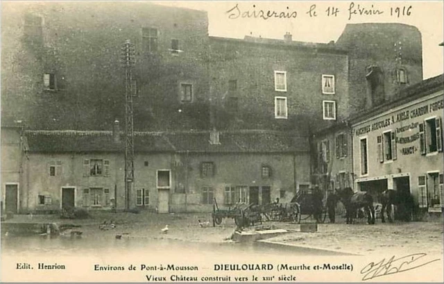 54.DIEULOUARD.VIEUX CHATEAU CONSTRUIT VERS LE XIIIe siecle FORGERIE.&amp;sect &