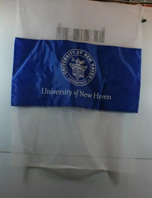 UNIVERSITY OF NEW HAVEN Extra Large Laundry Bag Mesh Sack New Unused UNH