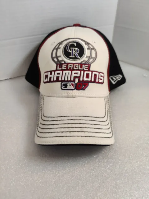 COLORADO ROCKIES HAT CAP LEAGUE CHAMPIONS 2007  FITTED NEW ERA New Old Stock