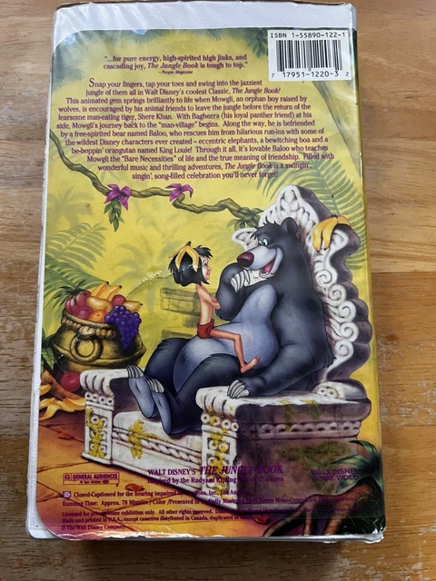 Clamp Shell Box THE JUNGLE BOOK (1967) (VHS, 1992) Clamshell Case £4.54 - PicClick UK