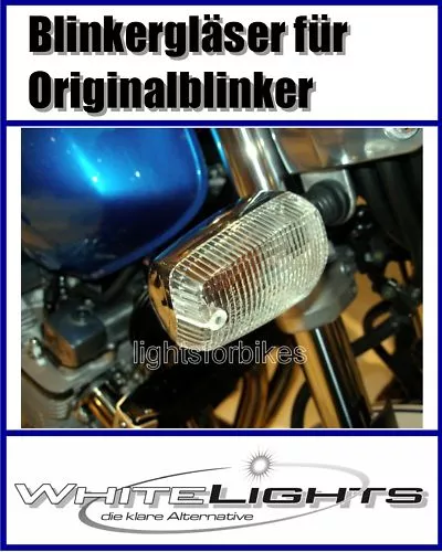 Weisse Blinker Gläser Yamaha TDM 850 FZR 600 ZR 1000 Exup clear signal lenses