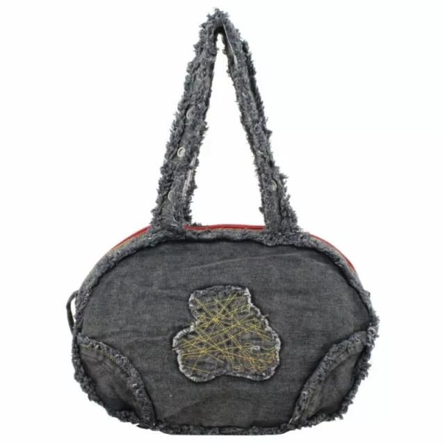 Sac demi-rond Lulu Castagnette - Effet jean vieilli