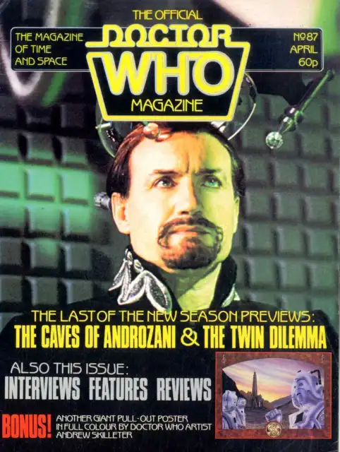 Doctor Who Magazine #87 The Caves Of Androzani. The Twin Dilemma.chris Achilleos