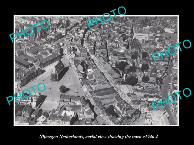 Carte Postale Ancienne – Vue Aérienne De Venlo, Pays-Bas – Vers 1940 – Format Photo