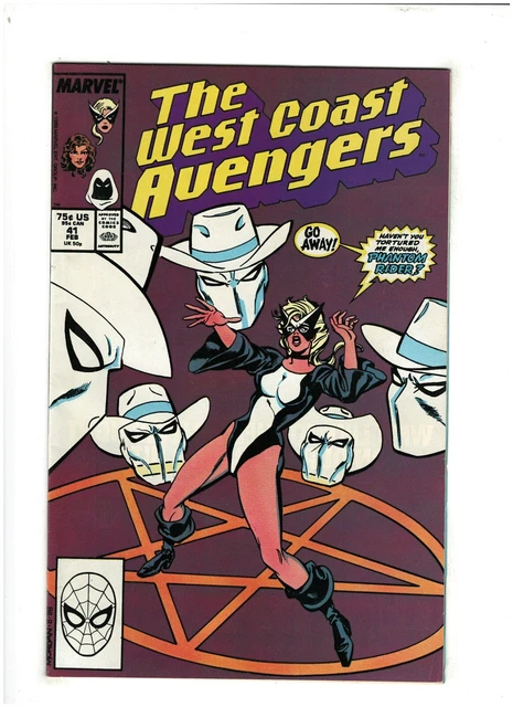 West Coast Avengers #41 VF 8.0 Marvel Comics 1988 Phantom Rider & Moon Knight